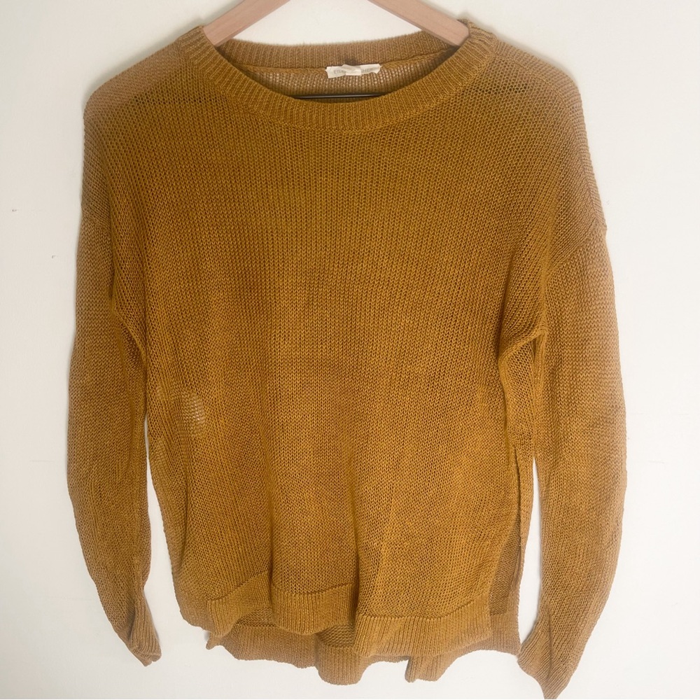 Eileen Fisher 100% Organic Linen Loose Knit Sweater